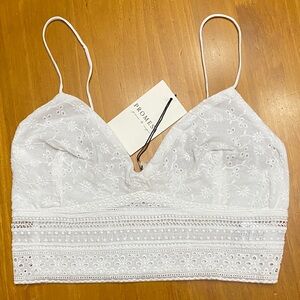Promesa Delicate White Lace Bralette